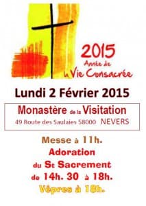 Affiche de la Vie Consacrée