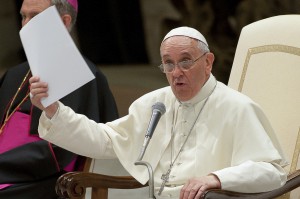 Audience pour les séminaristes et novices au Vatican