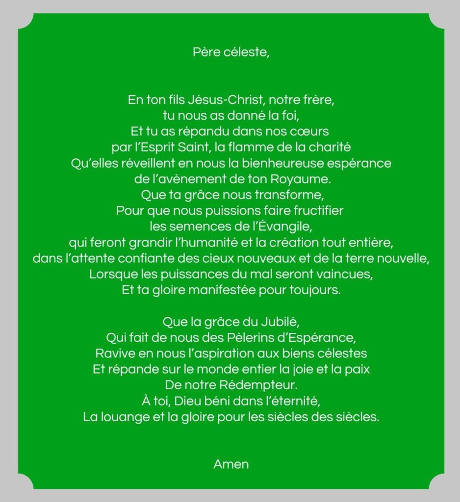 prière jubilé2025